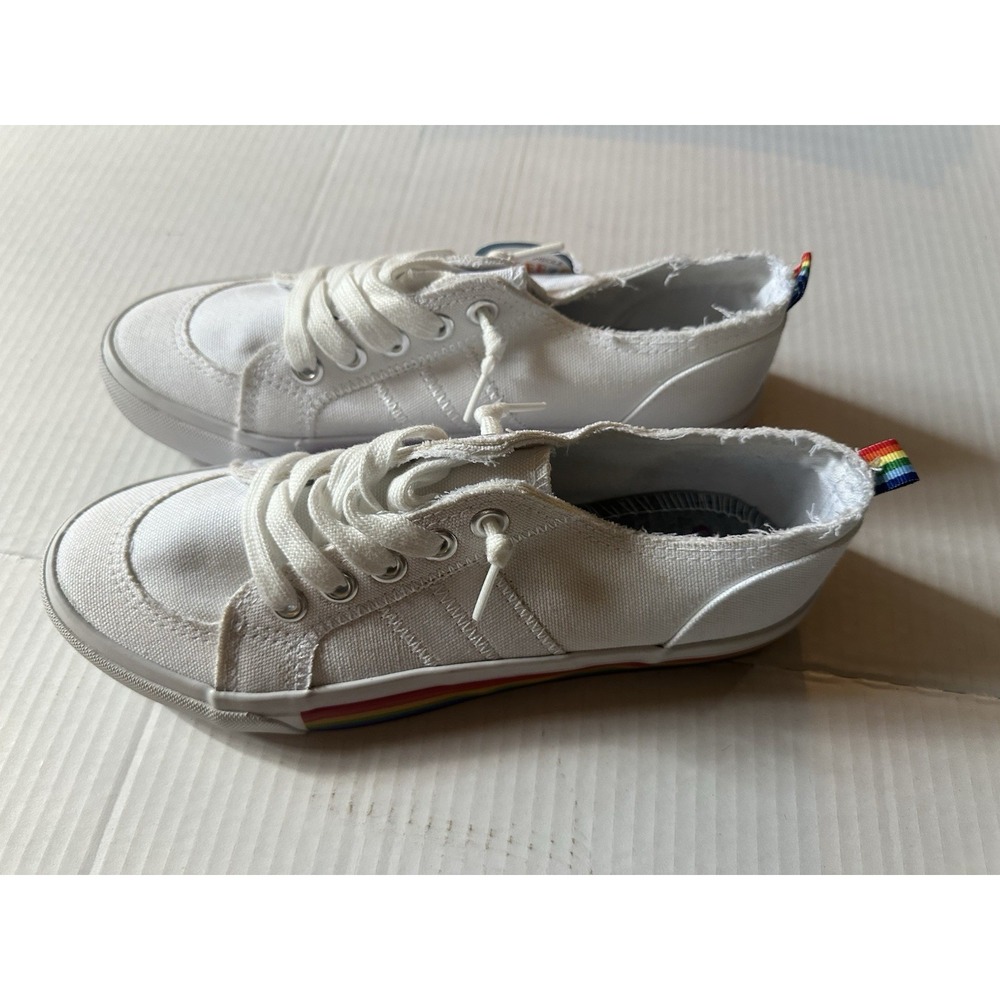 POP DECLAN LGBTQ PRIDE RAINBOW TREAD COMFORT TENNIS SHOES NEW - SZ 8m
